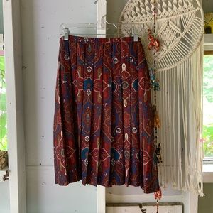 VINTAGE beautiful pleated midi skirt